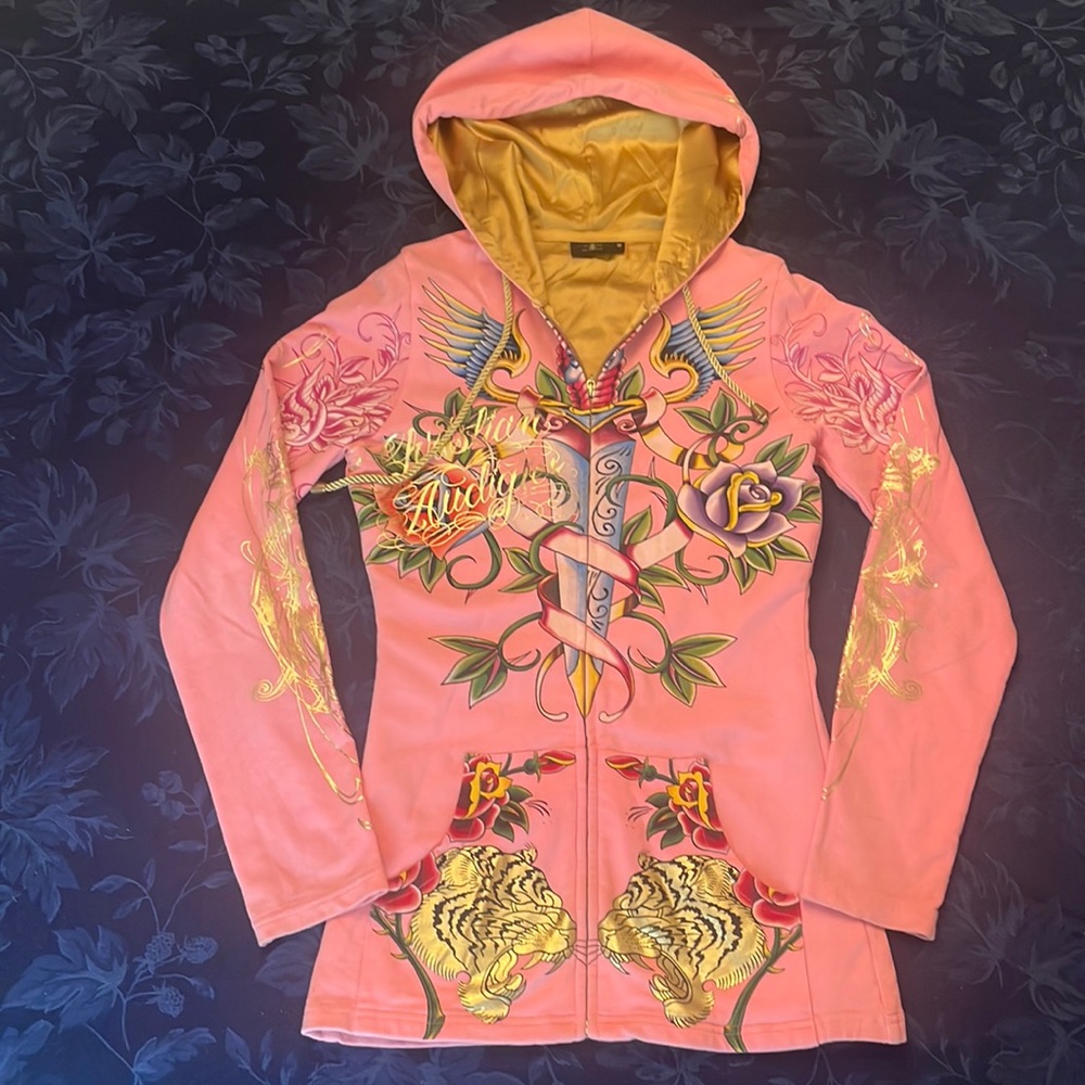“Nirvana” 👑 Christian Audigier hoodie sweatshirt S